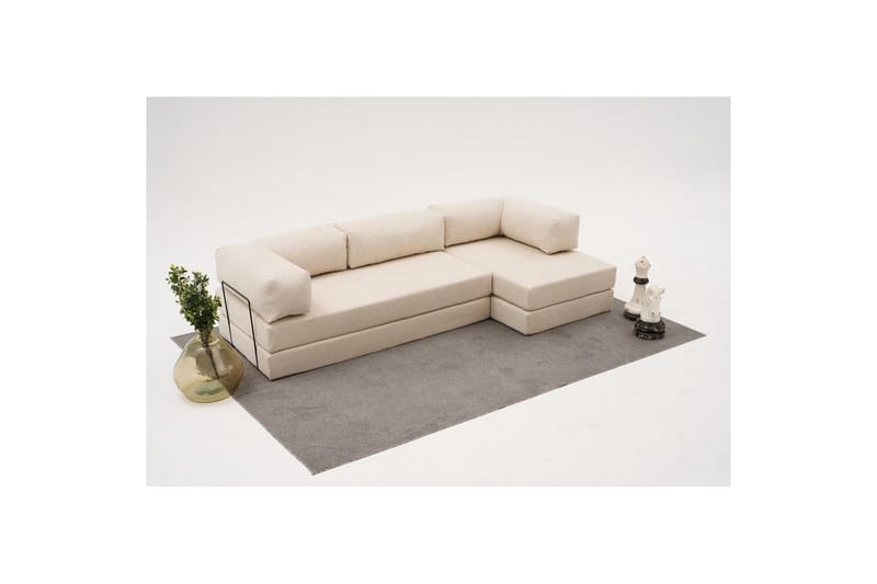 Sufian hjørne sovesofa to hjørner 3 seter - Beige - Møbler - Sofaer - Sovesofaer