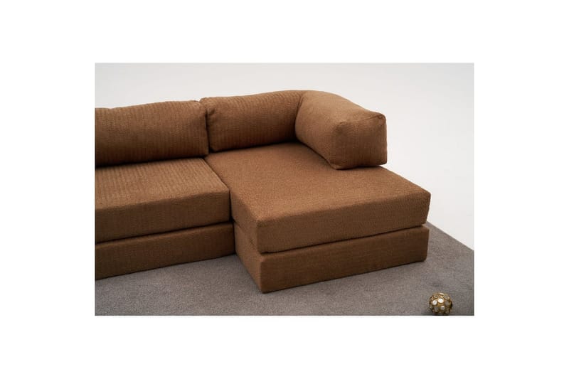 Sufian hjørne sovesofa to hjørner 3 seter - Brun - Møbler - Sofaer - Sovesofaer
