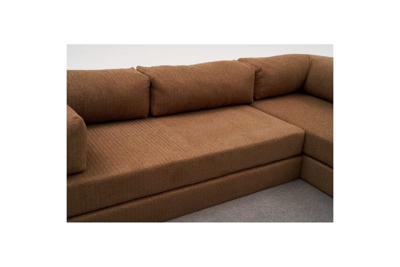 Sufian hjørne sovesofa to hjørner 3 seter - Brun - Møbler - Sofaer - Sovesofaer