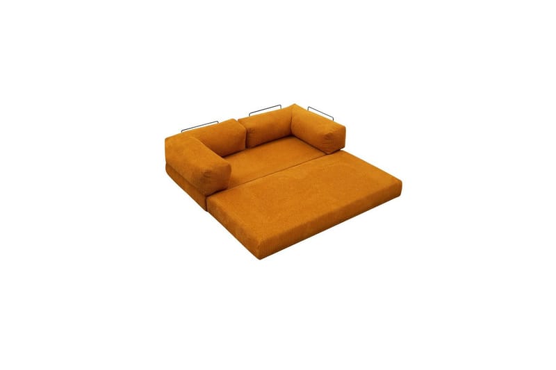 Sufian hjørne sovesofa to hjørner 3 seter - Oransje - Møbler - Sofaer - Sovesofaer