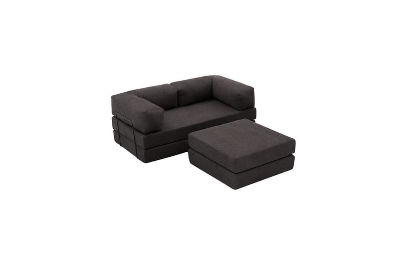 Sufian hjørnesovesofa med Divan 2-seter - Antrasitt - Møbler - Sofaer - Sovesofaer