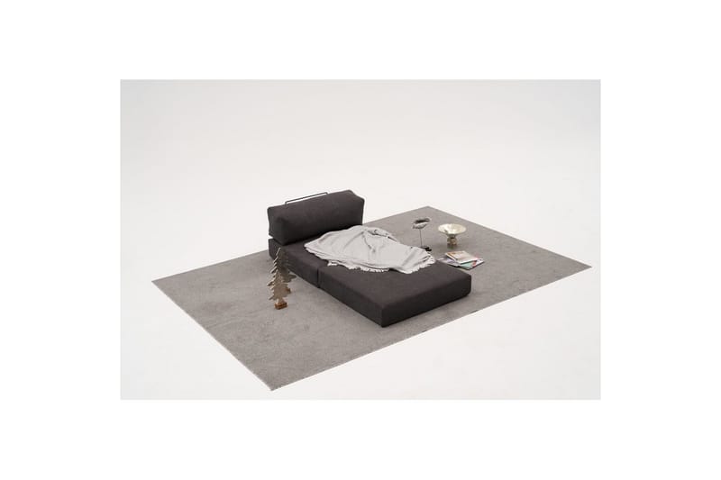 Sufian hjørnesovesofa med Divan 2-seter - Antrasitt - Møbler - Sofaer - Sovesofaer