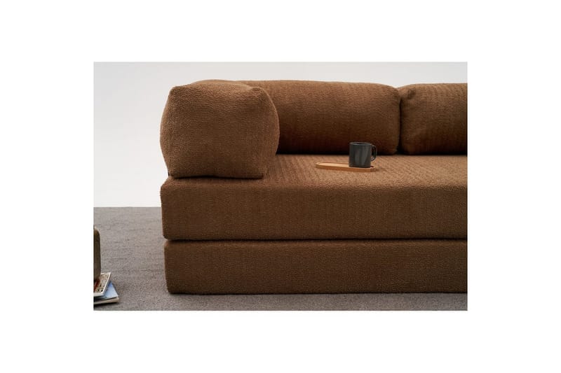 Sufian hjørnesovesofa med Divan 2-seter - Brun - Møbler - Sofaer - Sovesofaer