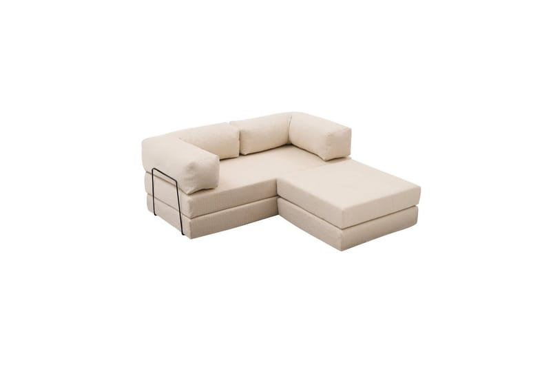 Sufian hjørnesovesofa med Divan 2-seter - Cremehvit - Møbler - Sofaer - Sovesofaer