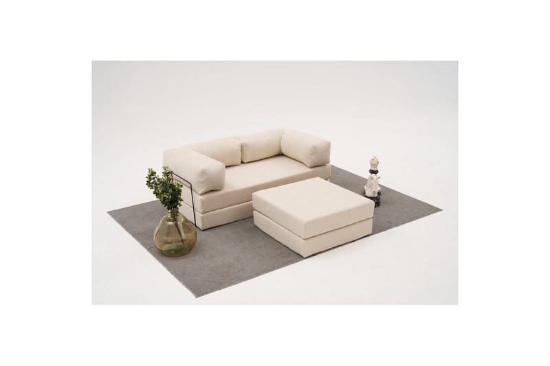 Sufian hjørnesovesofa med Divan 2-seter - Cremehvit - Møbler - Sofaer - Sovesofaer