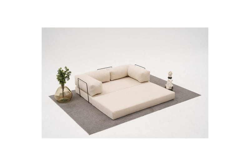 Sufian hjørnesovesofa med Divan 2-seter - Cremehvit - Møbler - Sofaer - Sovesofaer