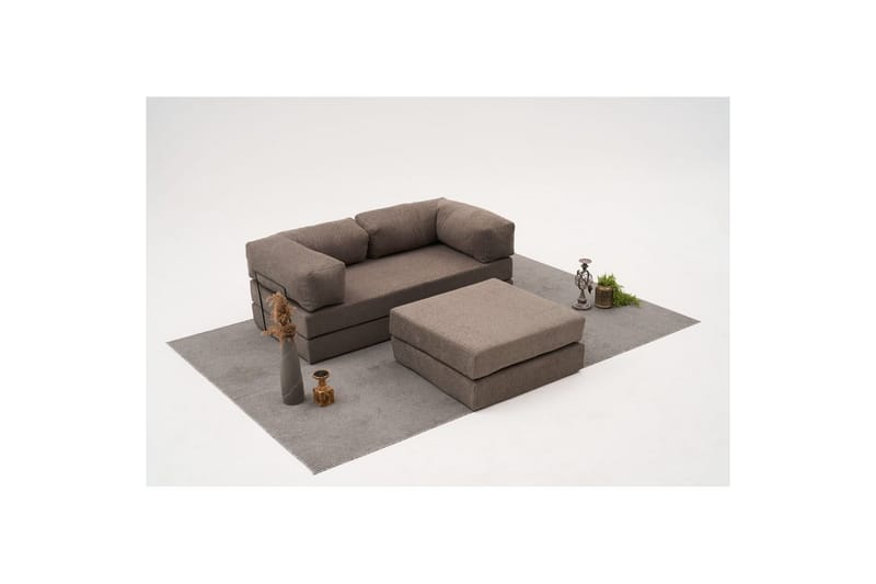 Sufian hjørnesovesofa med Divan 2-seter - Grå - Møbler - Sofaer - Sovesofaer