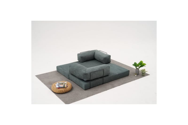 Sufian hjørnesovesofa med Divan 2-seter - Grön - Møbler - Sofaer - Sovesofaer