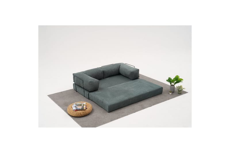 Sufian hjørnesovesofa med Divan 2-seter - Grön - Møbler - Sofaer - Sovesofaer