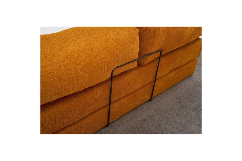 Sufian hjørnesovesofa med Divan 2-seter - Oransje - Møbler - Sofaer - Sovesofaer