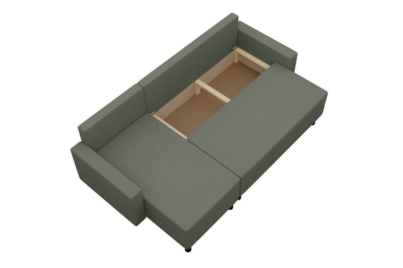 Summerhill 3-seters Hjørnesovesofa - Svart - Møbler - Sofaer - Sovesofaer