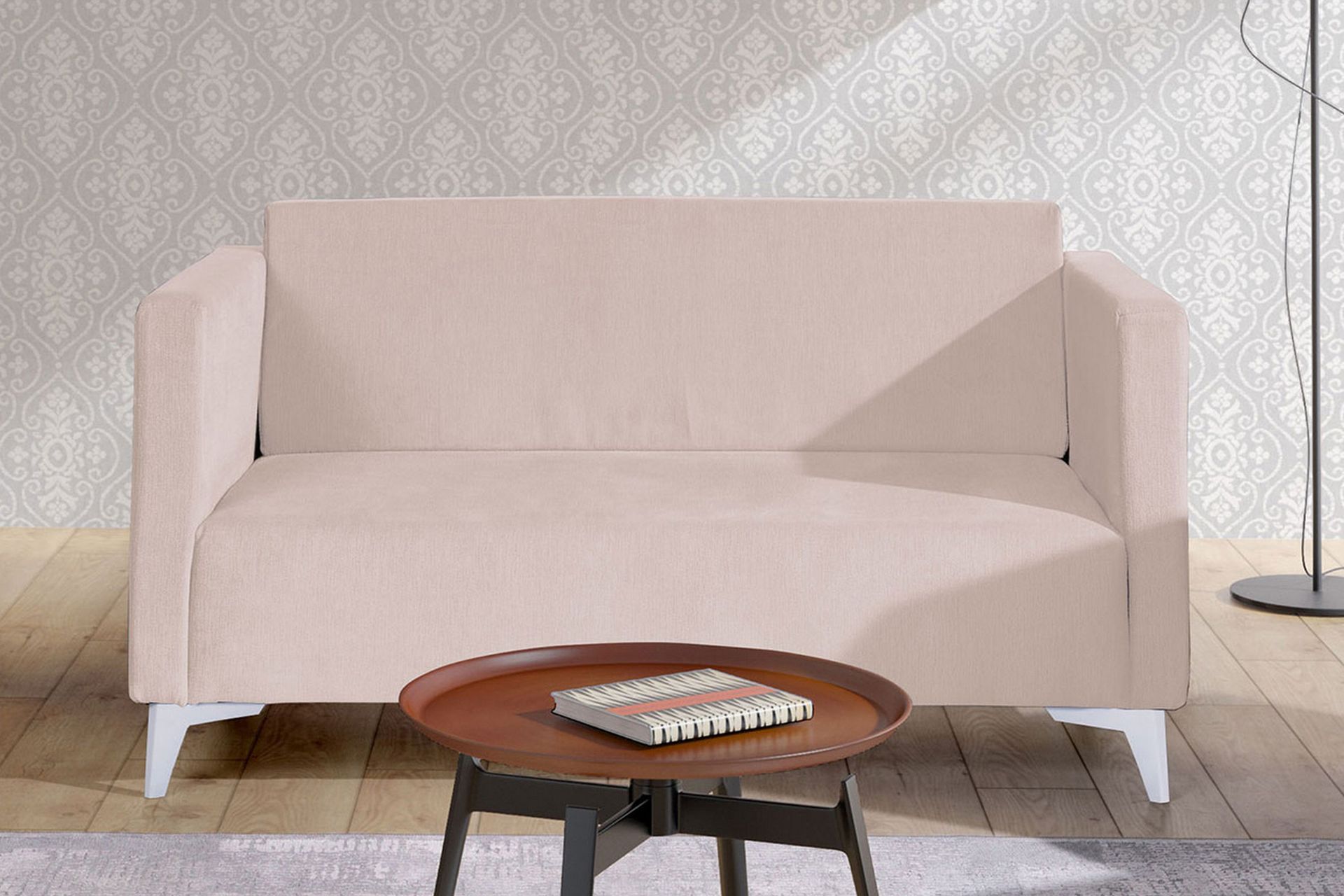 Szafir 2-seter Sofa 82x136 cm - Hvit - Møbler - Sofaer - Sovesofaer