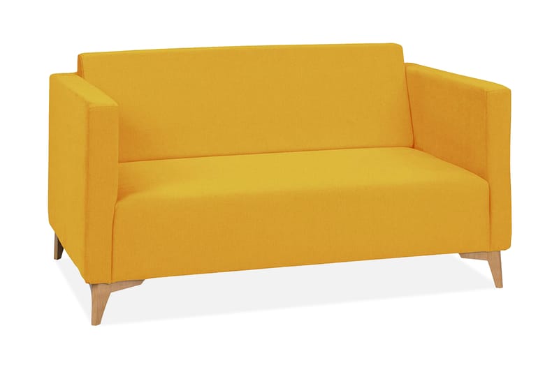 Szafir 2-seter Sofa 82x136 cm - Tre/Natur - Sovesofaer - 2 seters sovesofa - Fløyel sofaer