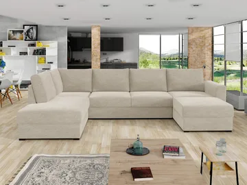 Taberk 5-seters U-sofa med Divan Høyre - Møbler - Sofaer - Sovesofaer