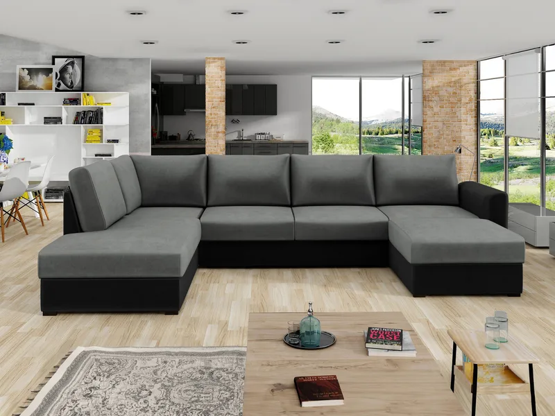 Taberk 5-seters U-sofa med Divan Høyre - Møbler - Sofaer - Sovesofaer