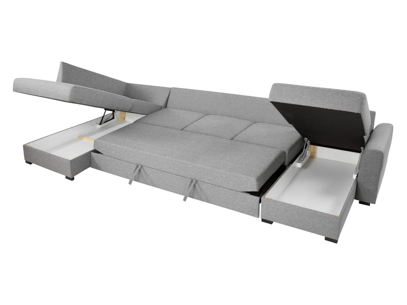 Taberk Large 6-seters U-sofa med Divan Høyre - Møbler - Sofaer - Sovesofaer