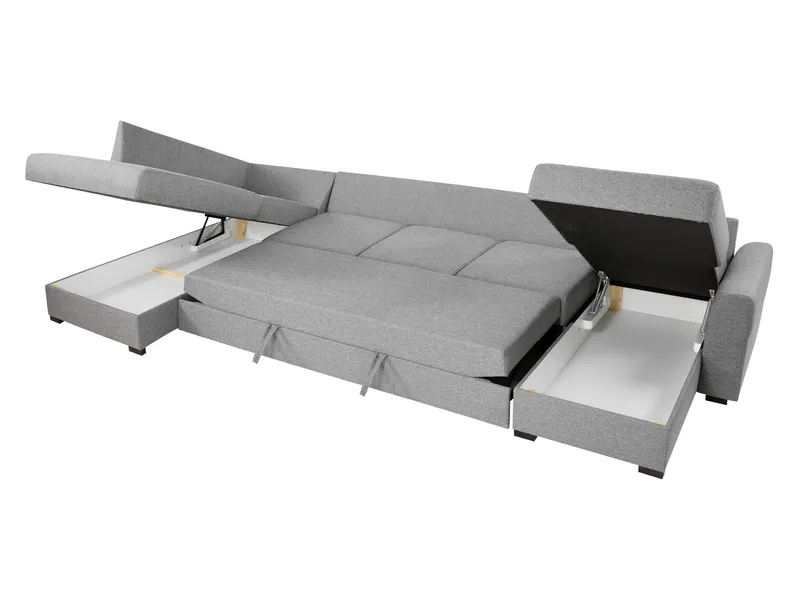 Taberk Large 6-seters U-sofa med Divan Høyre - Møbler - Sofaer - Sovesofaer