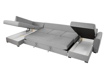 Taberk Large 6-seters U-sofa med Divan Venstre - Møbler - Sofaer - Sovesofaer