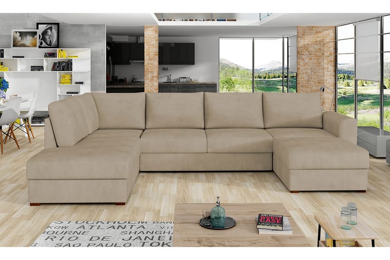 Taberk Sovesofa m. Divan og Sjeselong - Møbler - Sofaer - Sovesofaer