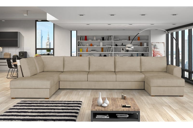 Taberk Sovesofa m. Divan og Sjeselong - Møbler - Sofaer - Sovesofaer