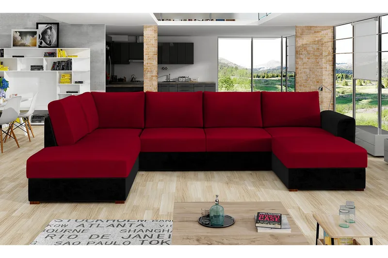 Taberk Sovesofa m. Divan og Sjeselong - Møbler - Sofaer - Sovesofaer