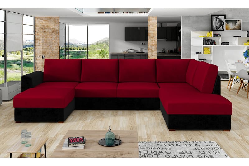 Taberk Sovesofa m. Divan og Sjeselong - Møbler - Sofaer - Sovesofaer