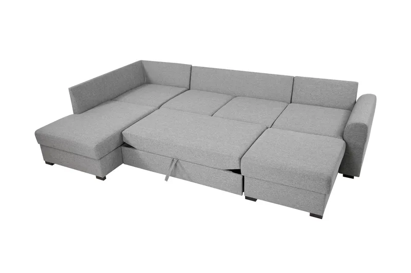 Taberk Sovesofa med Divan och Schäslong 4-sits - Grønn - Møbler - Sofaer - Sovesofaer