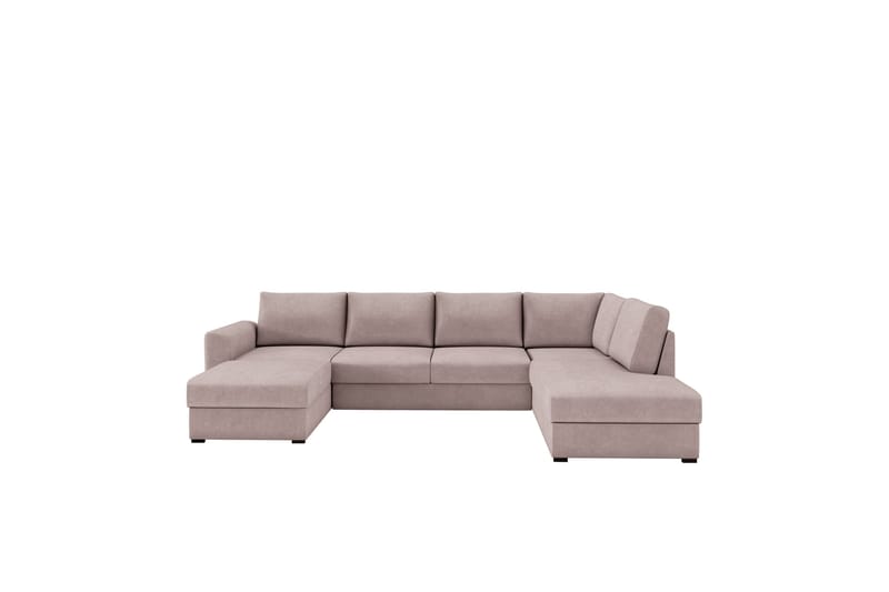 Taberk Sovesofa med Divan och Schäslong 4-sits - Rosa - Møbler - Sofaer - Sovesofaer