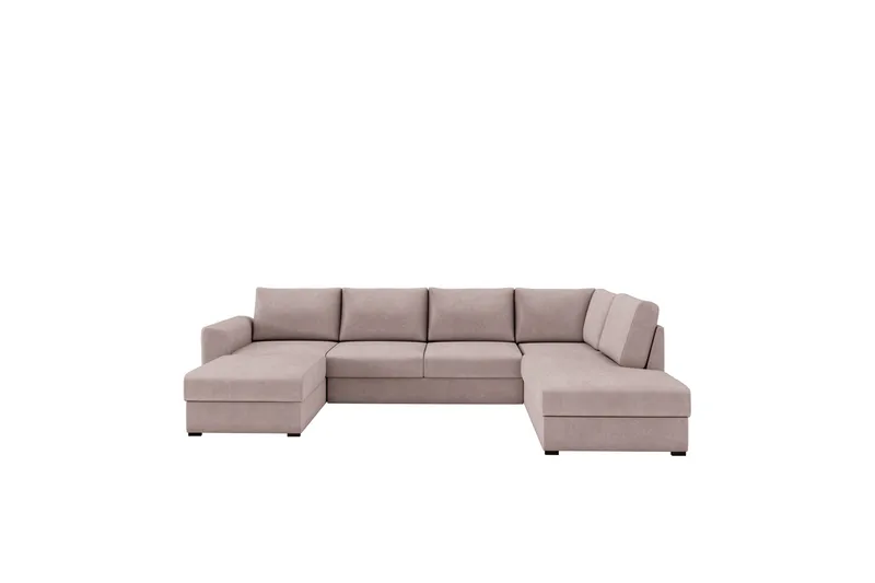 Taberk Sovesofa med Divan och Schäslong 4-sits - Rosa - Møbler - Sofaer - Sovesofaer