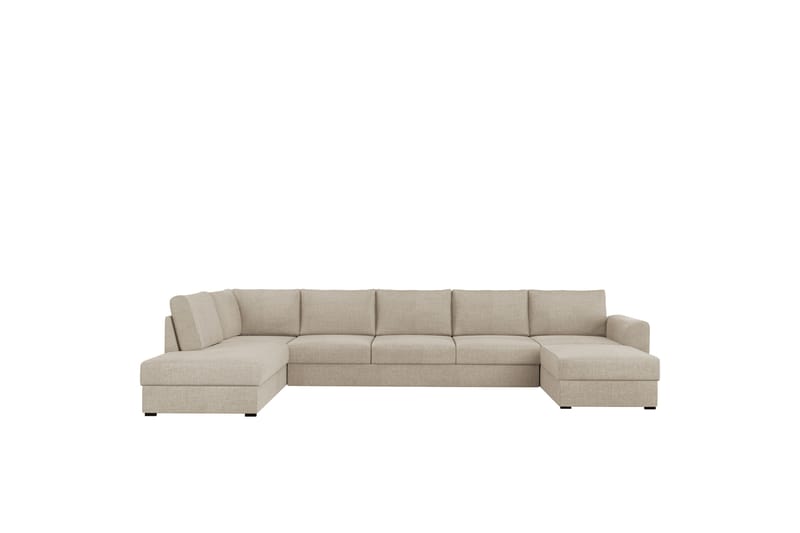 Taberk Sovesofa med Divan och Schäslong 5-sits, Beige