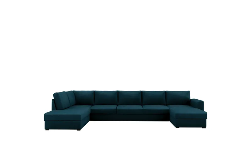Taberk Sovesofa med Divan och Schäslong 5-sits - Marineblå - Møbler - Sofaer - Sovesofaer