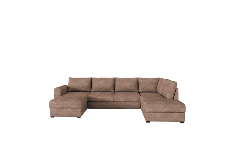 Taberk Sovesofa med Sjeselong og Dobbel Sjeselong 4-seter i Bouclé - Rosa - Møbler - Sofaer - Sovesofaer