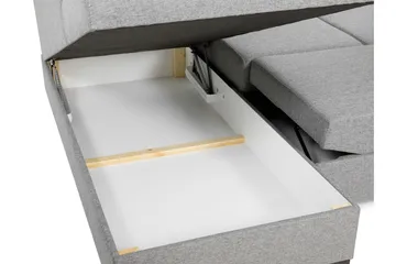 Taberk Sovesofa med Sjeselong og Dobbel Sjeselong 5-seter i Chenille - Grønn - Møbler - Sofaer - Sovesofaer