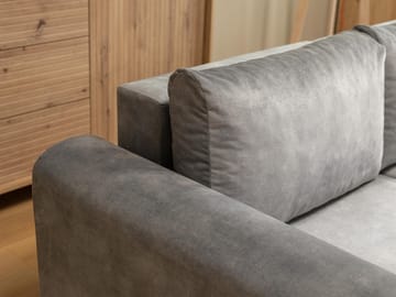 Tacon 3-seters sovesofa med divan - grå - Møbler - Sofaer - Sovesofaer
