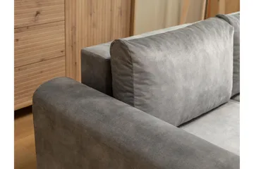 Tacon Sovesofa Med 3-Seters Divan - Blå - Møbler - Sofaer - Sovesofaer