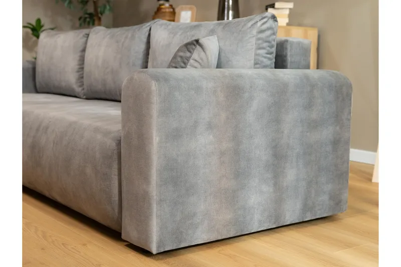 Tacon Sovesofa Med 3-Seters Divan - Blå - Møbler - Sofaer - Sovesofaer