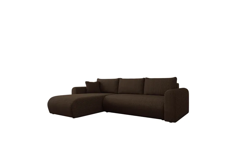 Tacon Sovesofa Med 3-Seters Divan - Brun - Møbler - Sofaer - Sovesofaer