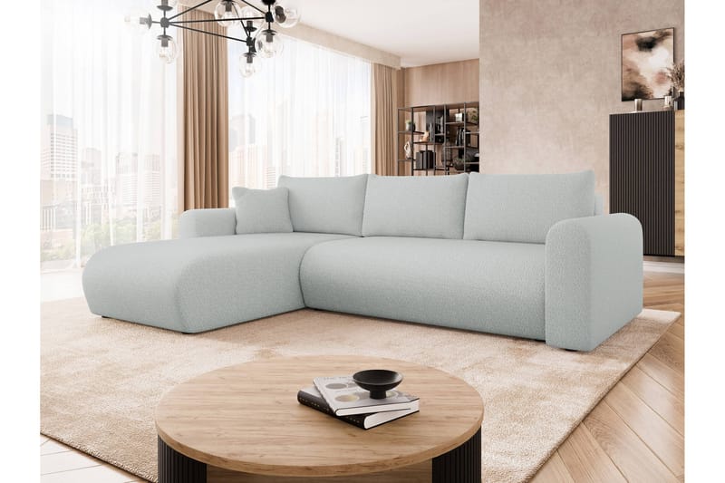 Tacon Sovesofa Med 3-Seters Divan - Grå - Møbler - Sofaer - Sovesofaer