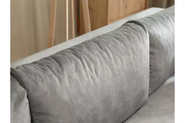 Tacon Sovesofa Med 3-Seters Divan - Grå - Møbler - Sofaer - Sovesofaer