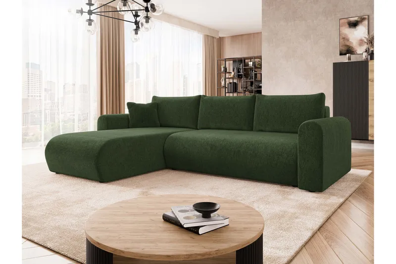 Tacon Sovesofa Med 3-Seters Divan - Grønn - Møbler - Sofaer - Sovesofaer