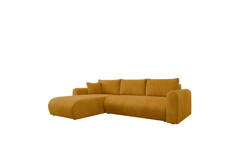 Tacon Sovesofa Med 3-Seters Divan - Gul - Møbler - Sofaer - Sovesofaer