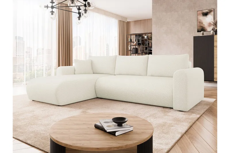 Tacon Sovesofa Med 3-Seters Divan - Hvit - Møbler - Sofaer - Sovesofaer