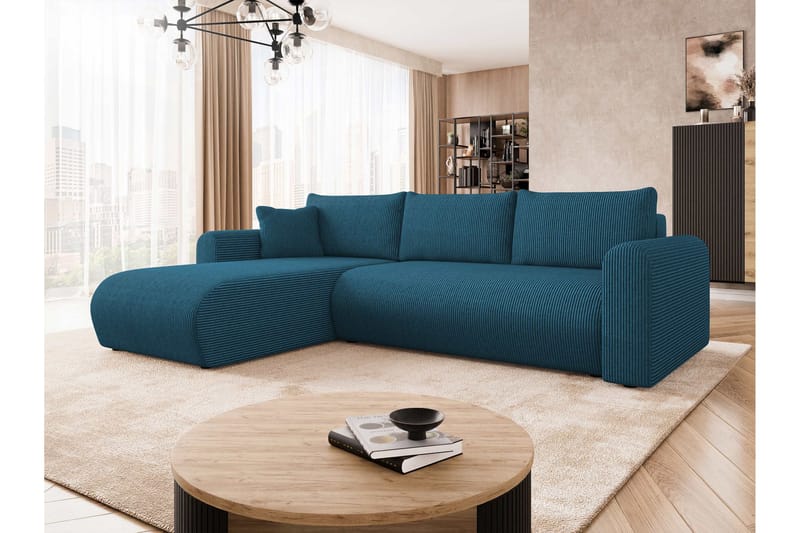 Tacon Sovesofa Med 3-Seters Divan - Hvit/Sort - Møbler - Sofaer - Sovesofaer