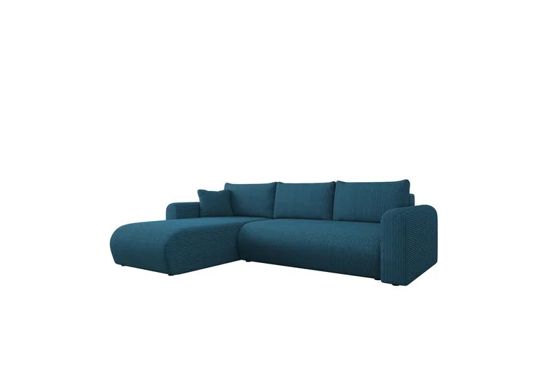 Tacon Sovesofa Med 3-Seters Divan, Hvit/Sort