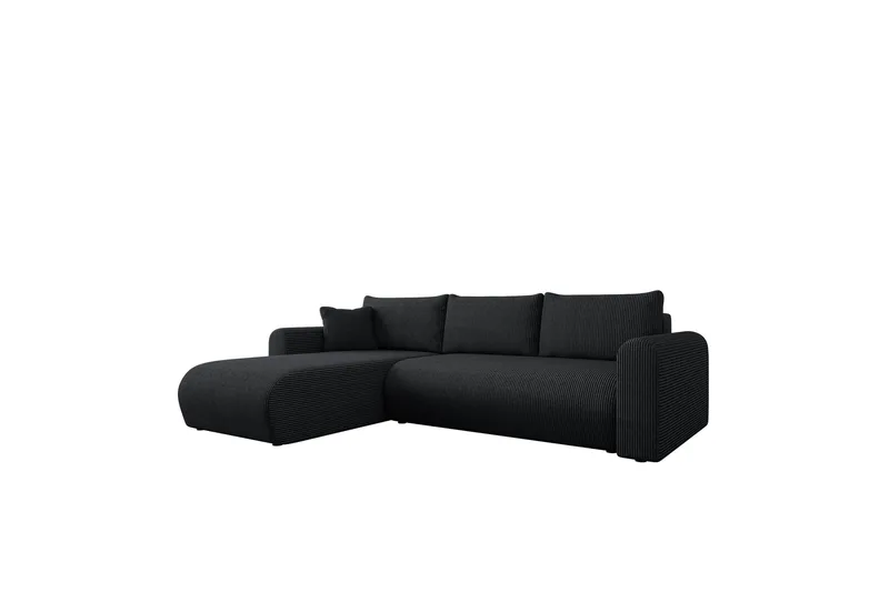Tacon Sovesofa Med 3-Seters Divan - Svart - Møbler - Sofaer - Sovesofaer