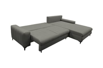 Talby 3-seter Høyre Sovesofa 135x255 cm med Oppbevaring i Stoff - Gul - Møbler - Sofaer - Sovesofaer