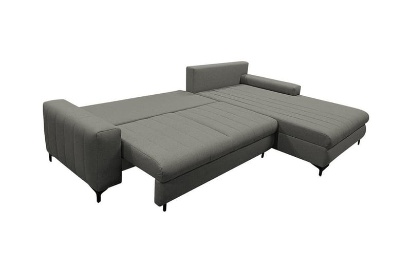 Talby 3-seter Høyre Sovesofa 135x255 cm med Oppbevaring i Stoff - Gul - Møbler - Sofaer - Sovesofaer