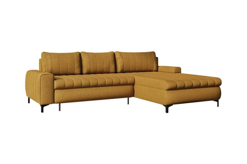 Talby 3-seters Hjørnesovesofa - Gul - Møbler - Sofaer - Sovesofaer