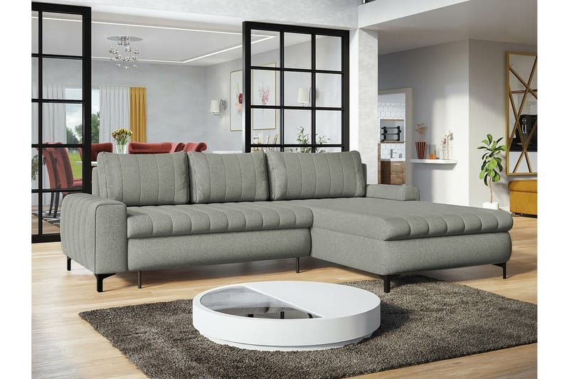 Talby 3-seters Hjørnesovesofa - Lysegrå - Møbler - Sofaer - Sovesofaer