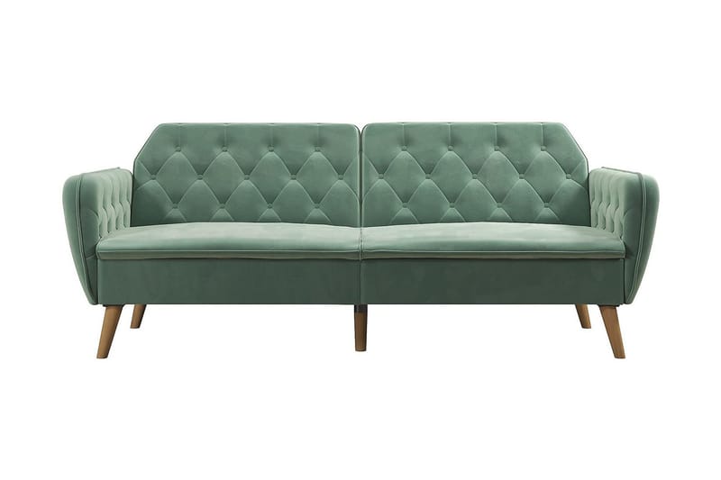 TallulaH 2-seters Sovesofa Fløyel/Lysegrønn, Novogratz